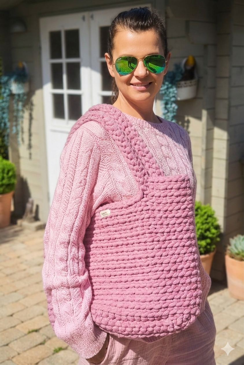 Shopper Bag altrosa zu Pullover von Ralph Lauren