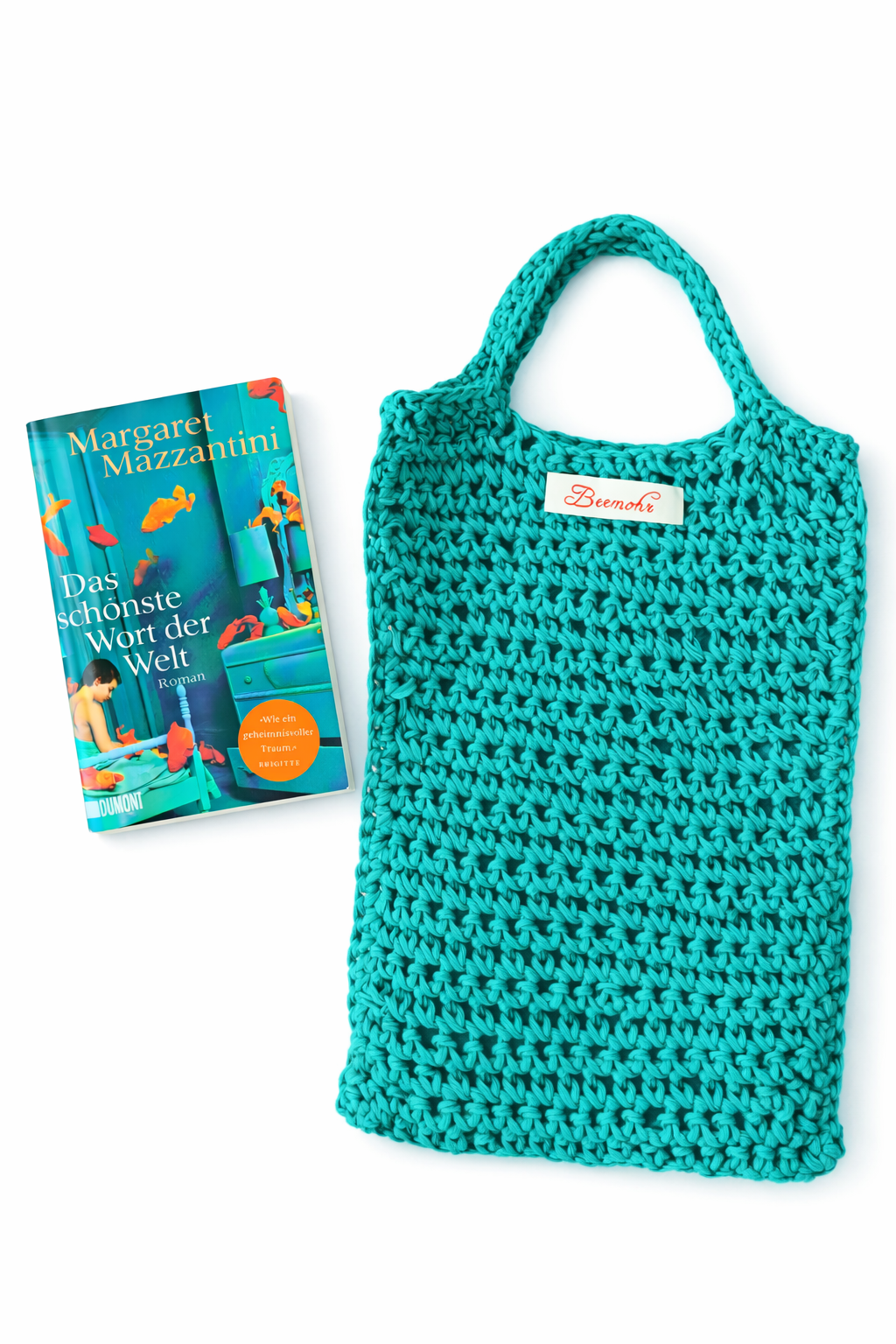Häkeltasche in türkis aus Wow Wolle