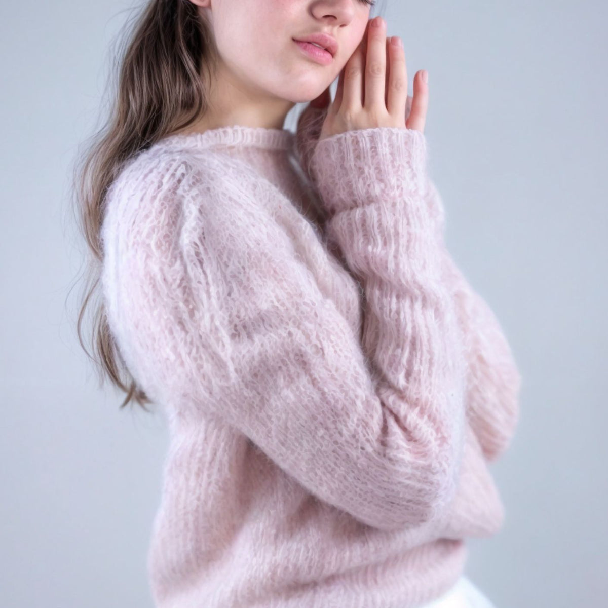 Strickanleitung Brautpullover aus Kid Mohair - Main Image