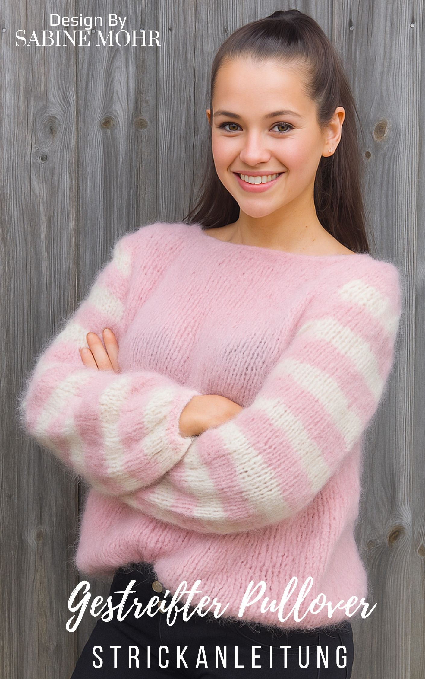 Strickanleitung für einen Reiki Pullover rosa