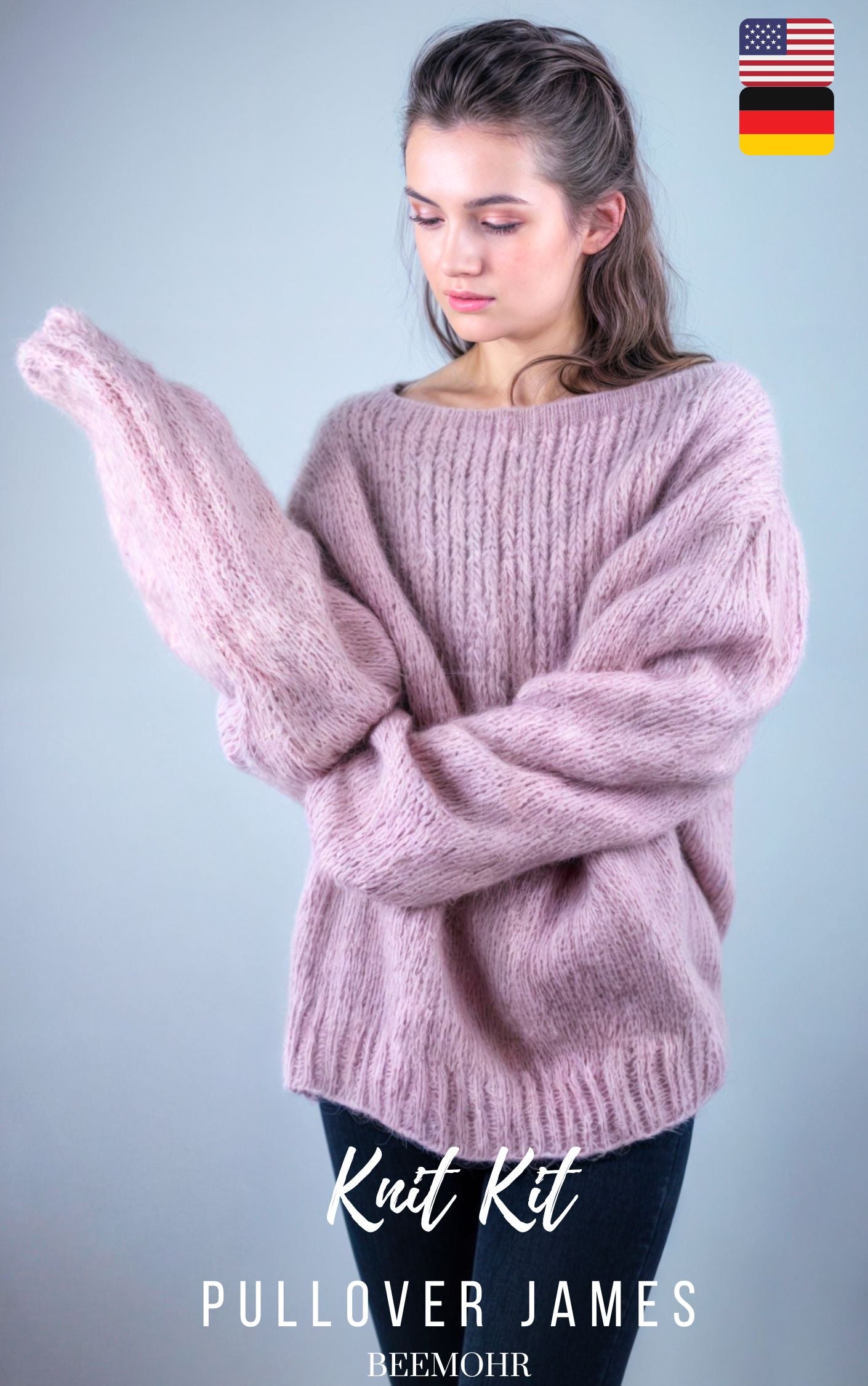 Weiter Mohairpullover