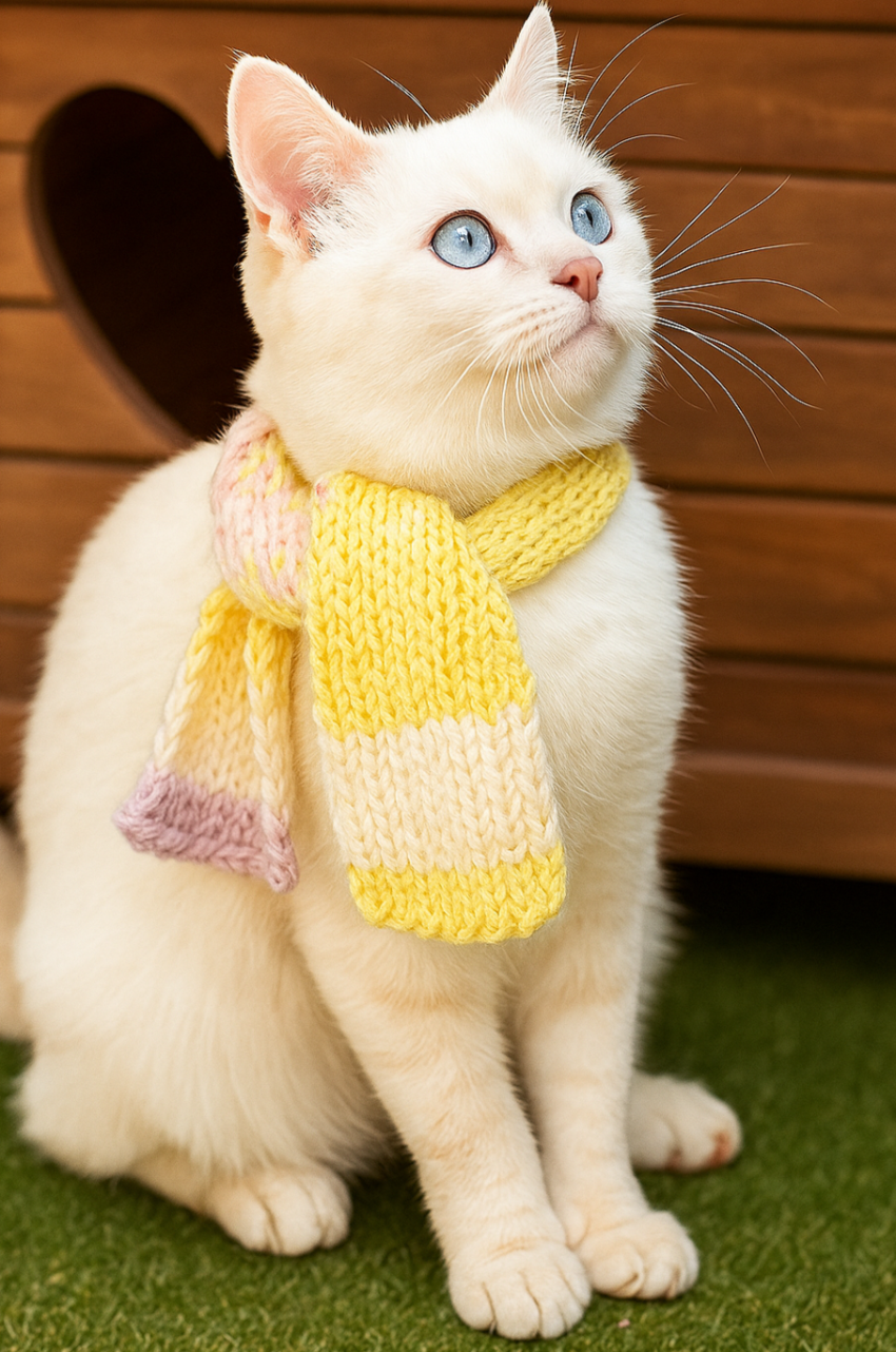 Nala Katze mit Schal