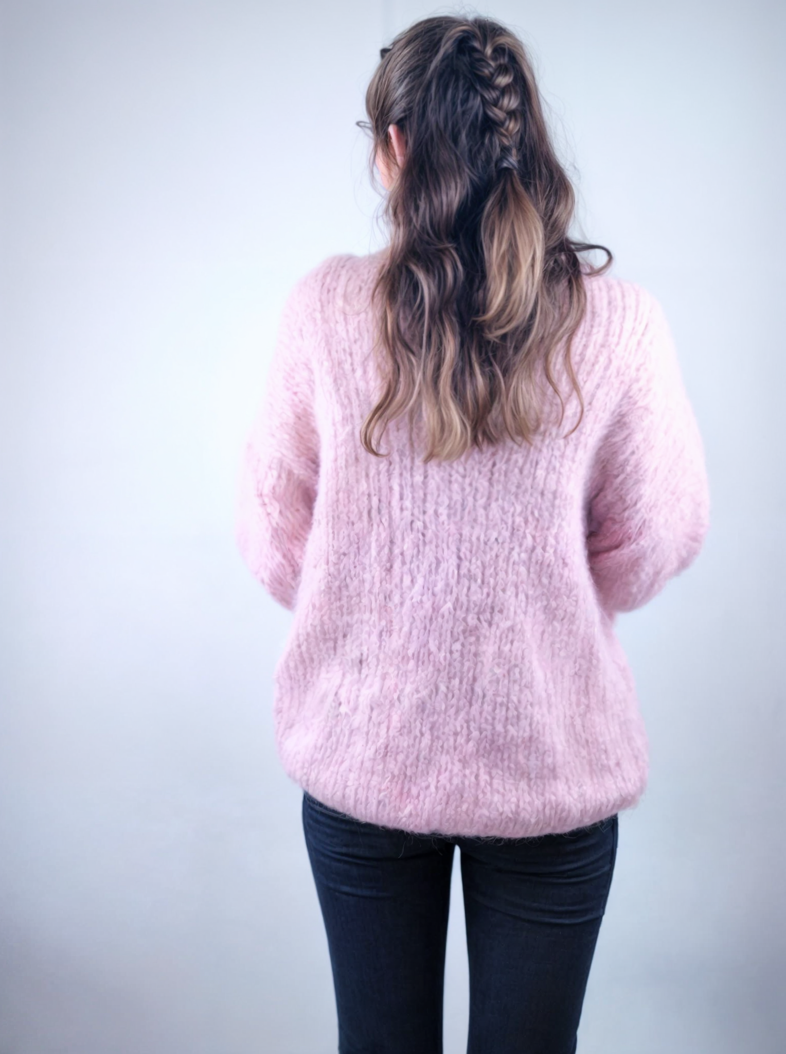 Oversize Pullover altrosa