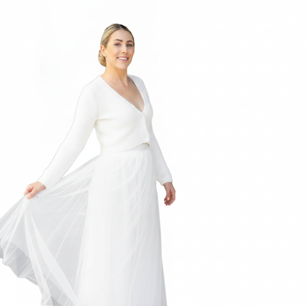 Strickjacke aus weicher Wolle für die Hochzeit Strickanleitung von Beemohr