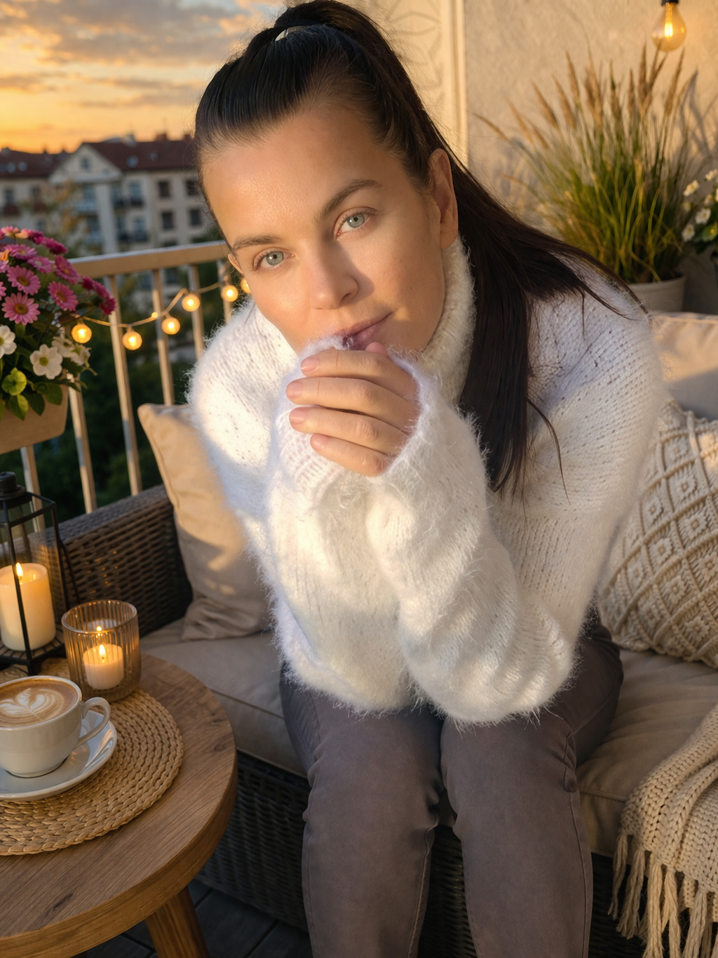 cozy sweater knitted