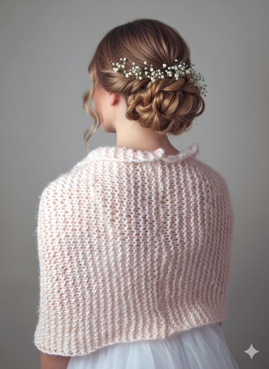 Strickloop für Bräute einfach zu stricken