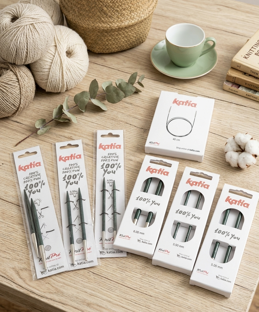 Rundstricknadel-Spitzen und Kabel Set + Strickanleitung