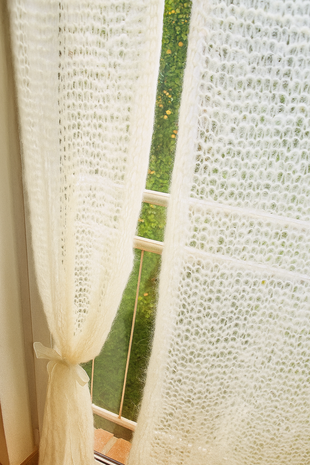 Gardinen selber stricken