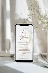 Digital invitation for wedding