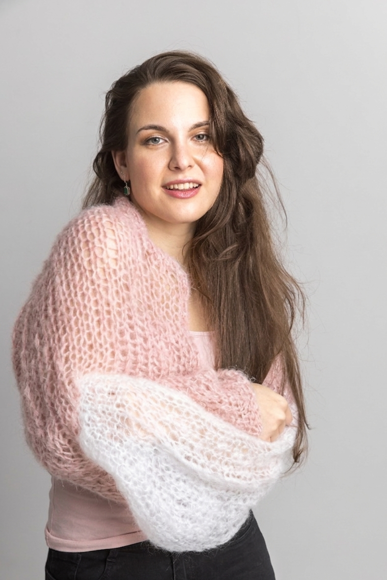 Bolero in puder weiß