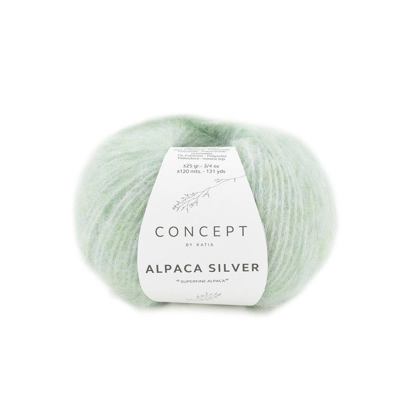 alpaca silver katia 269 weiß grün silver