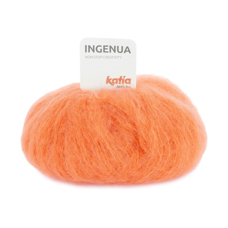 Ingenua Mohair knall orange von Katia