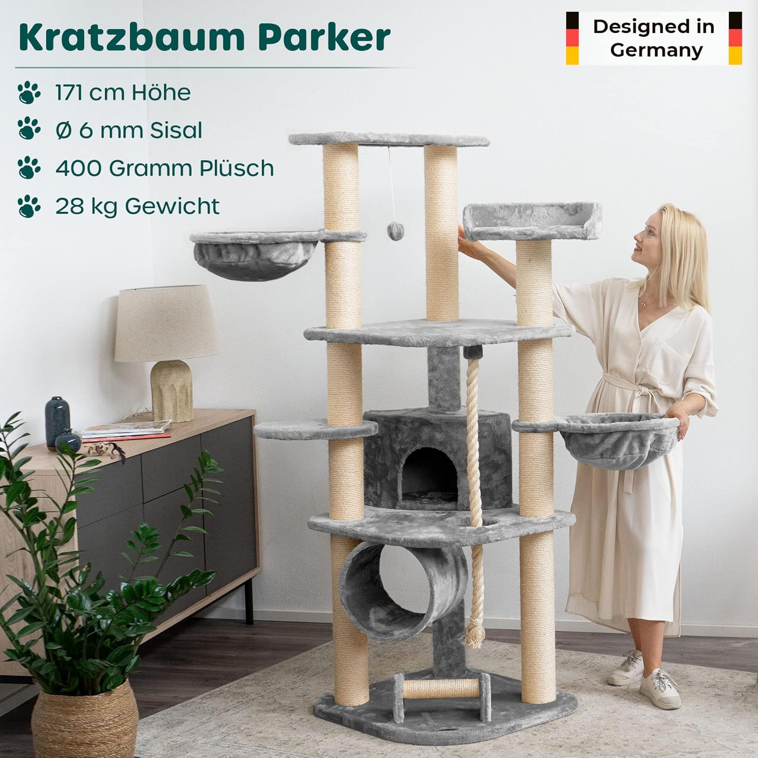 Kratzbaum big hellgrau