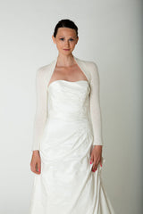 Brautjacke BELLA gestrickt aus weicher Wolle für deine Hochzeit - Beemohr