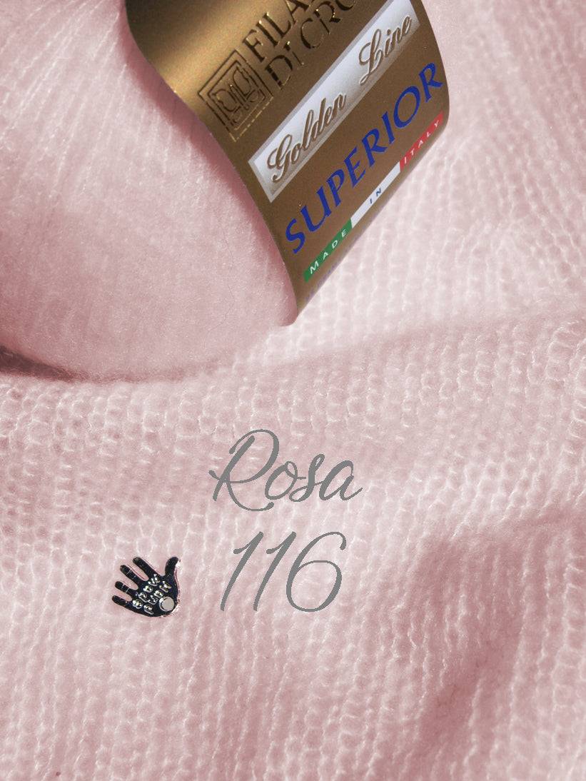 Kaschmirpullover gestrickt in rosa von Beemohr