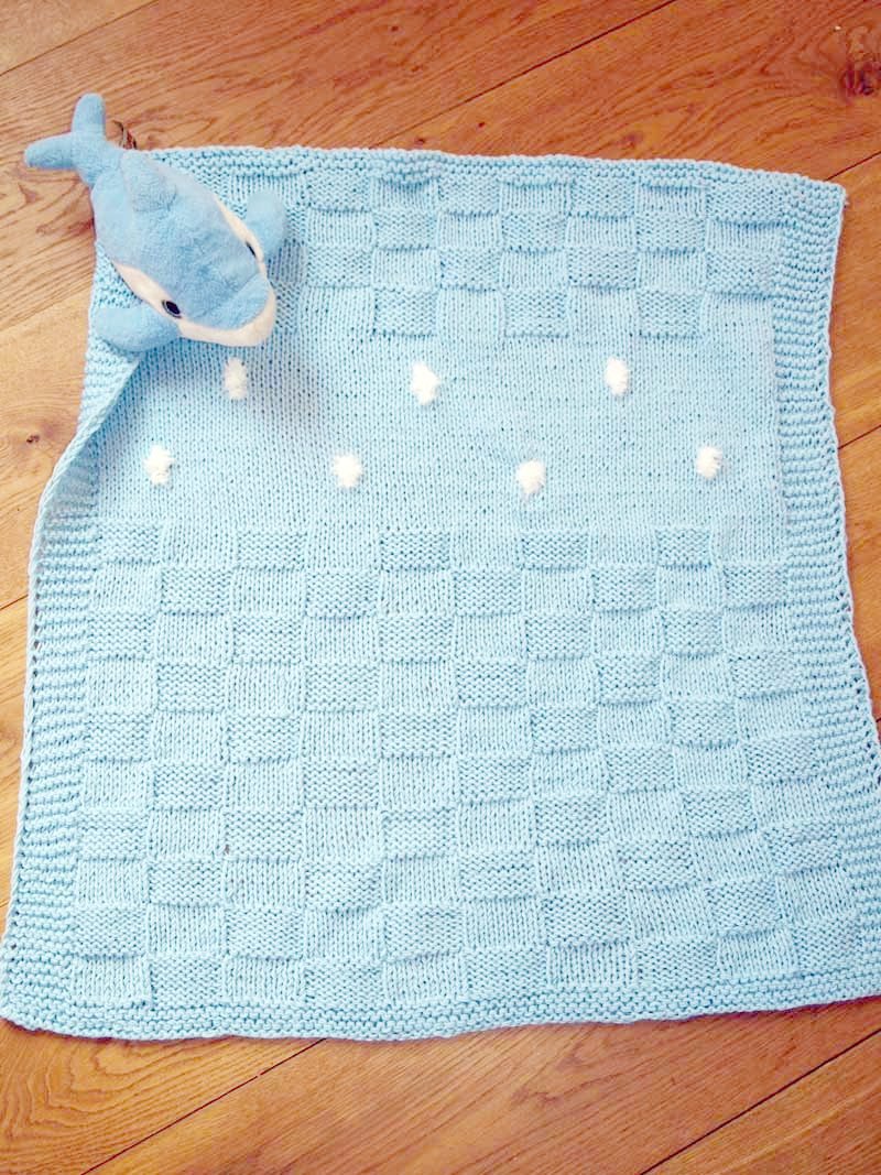 KNIT KIT: für eine Babydecke mit Schneebällen einfach zu stricken - Beemohr