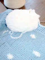 KNIT KIT: für eine Babydecke mit Schneebällen einfach zu stricken - Beemohr