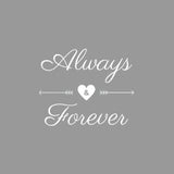 Bügelfolie für die Jeansjacke oder T-Shirt: "Always & Forever" - Beemohr