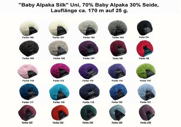 Strick SET BABY ALPAKA Braut Bolero in einem Stück stricken - Beemohr