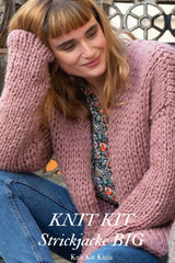 Strickbox: Strickjacke aus dicker Ingenious Big Wolle von Katia zum selber stricken - Beemohr