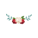 Rosen als Blumenranken zum Aufbügeln für Shirt oder Jacke - Beemohr