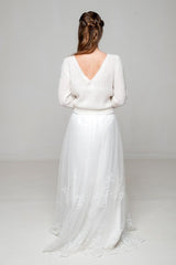 LEASING: Braut Pullover im Lacemuster gestrickt tailliert - Beemohr