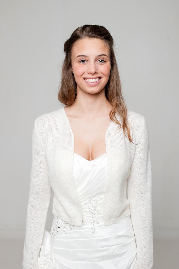 Bolero für Boho Hochzeiten gestrickt ♥ SOFIE ♥ Kuschelig weich und warm für dein Brautkleid - Beemohr
