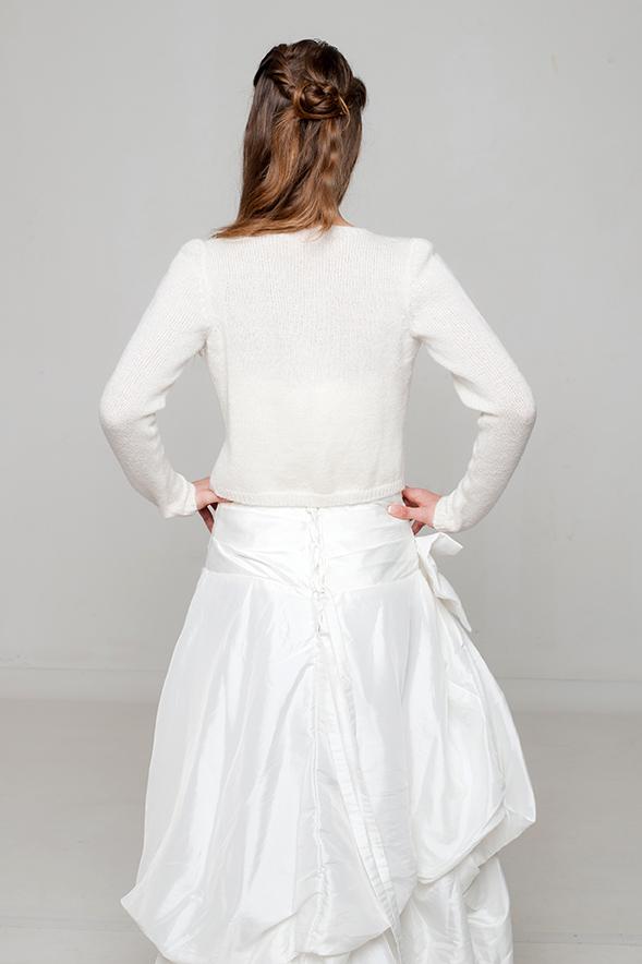 Bolero für Boho Hochzeiten gestrickt ♥ SOFIE ♥ Kuschelig weich und warm für dein Brautkleid - Beemohr