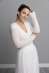 Knit cardigan lace for brides - Beemohr