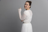 Knit cardigan lace for brides order online - Beemohr