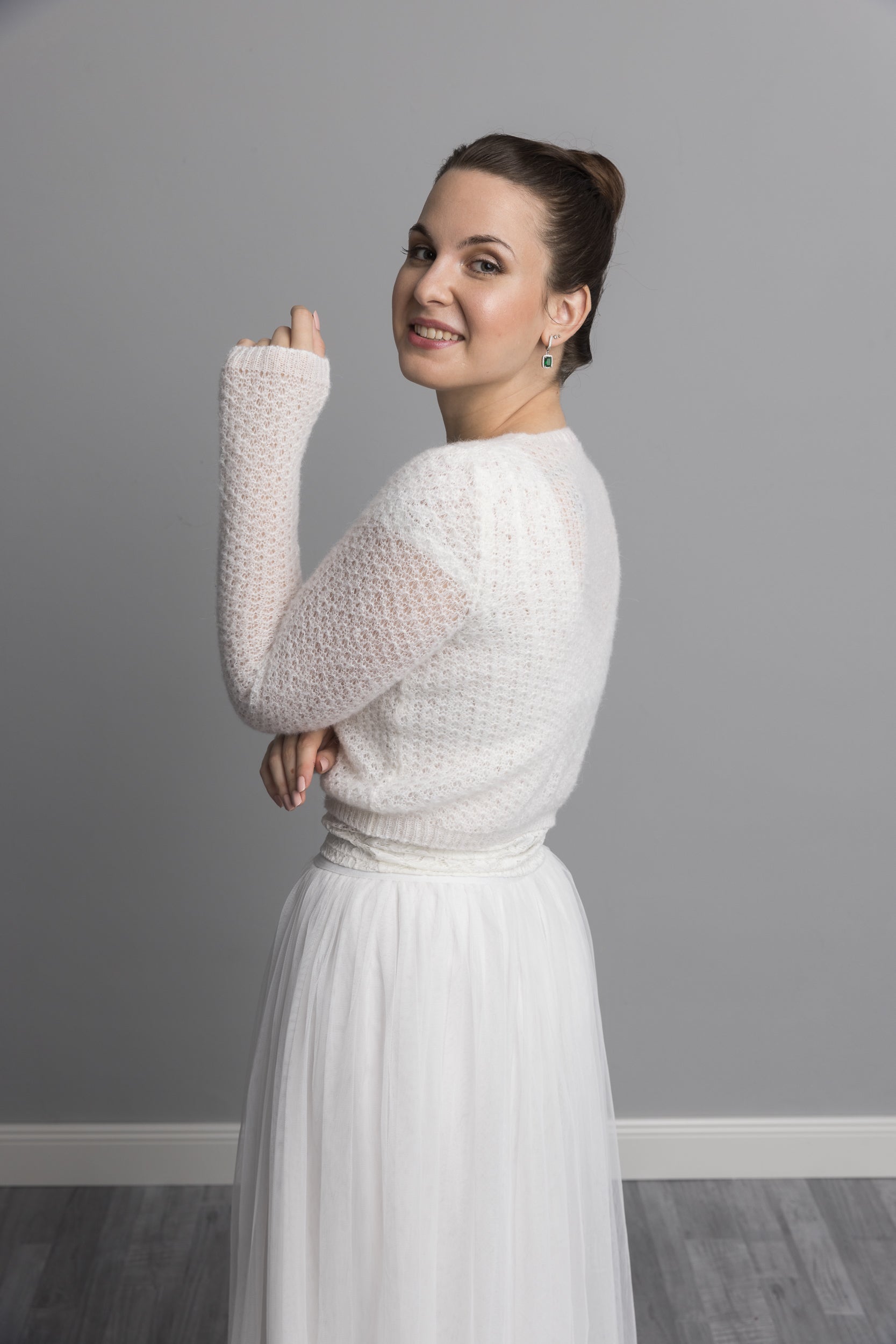 Bridal Knit cardigan lace - Beemohr