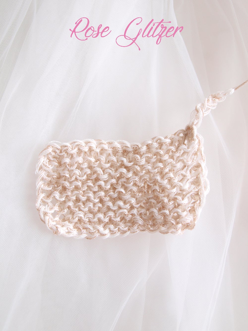 Strickanleitung für einen festlichen Bolero aus einem Glitzer Mix - Beemohr