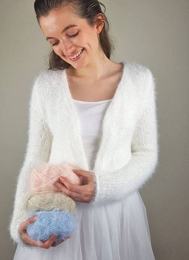 Bolero kuschelig weich für Herbst und Winterbräute JACKY - Beemohr