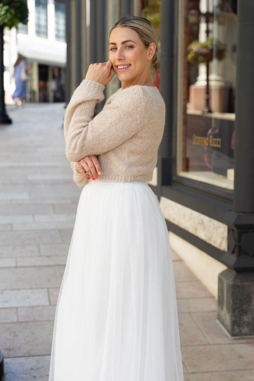 Strickset: Leichte Stola Bee aus Alpaca Silver von Katia stricken - Beemohr