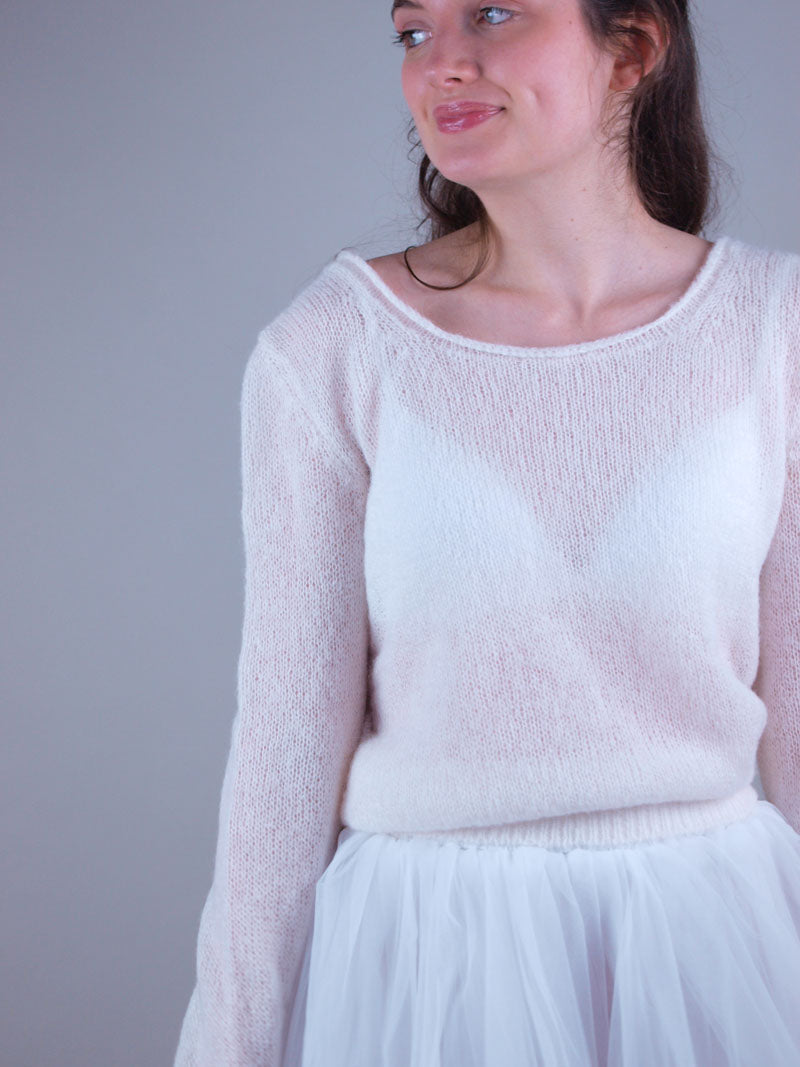 For You: Pullover für die Braut CHRISTY warm und weich gestrickt für Hochzeiten - Beemohr