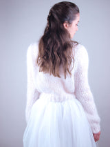 FOR YOU: Kuschelpullover Monti aus weichem Mohair für deinen Brautrock gestrickt - Beemohr