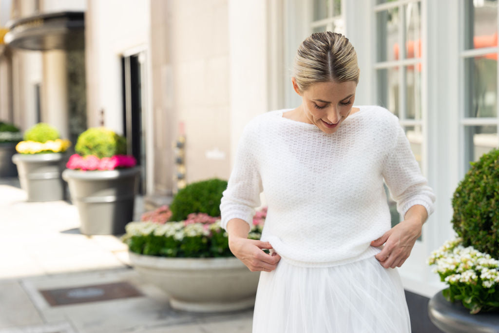 FOR YOU: Pullover für Hochzeiten AIMY mit großem Rücken-Ausschnitt - Beemohr