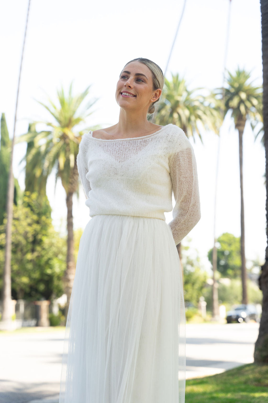 Pullover SALLY für Brautkleider & Brautröcke geshooted in Beverly Hills - Beemohr