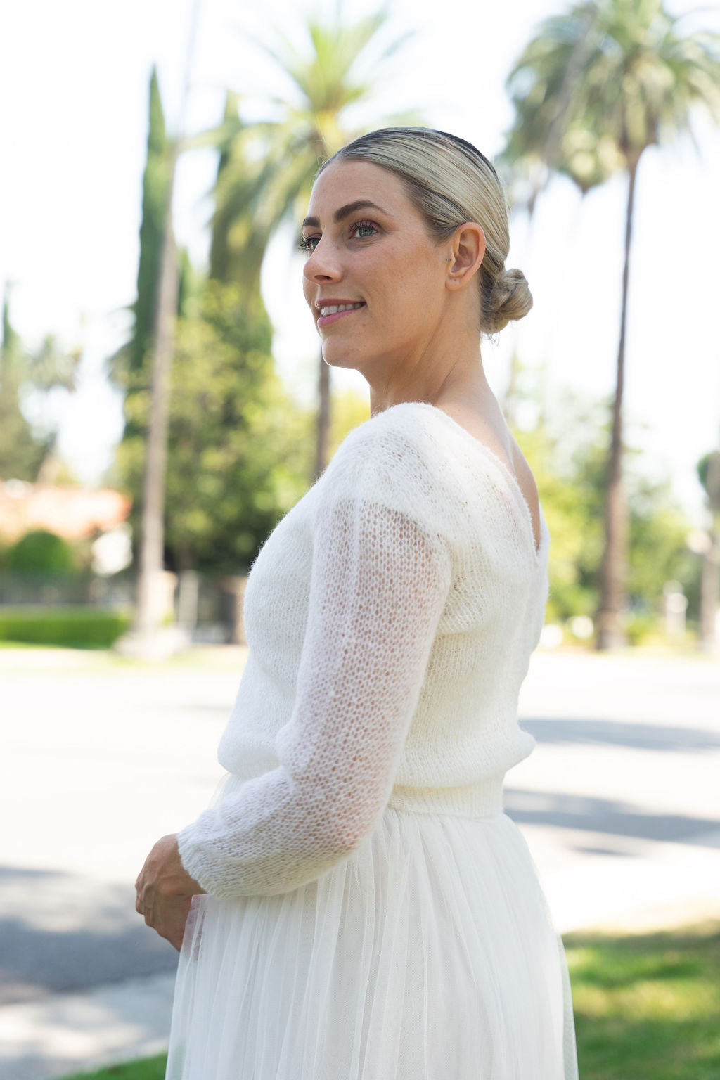 Pullover SALLY für Brautkleider & Brautröcke geshooted in Beverly Hills - Beemohr