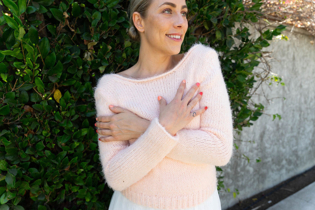 STRICKMUSTER: Brautpullover im Flausch-Look stricken VICKY - Beemohr