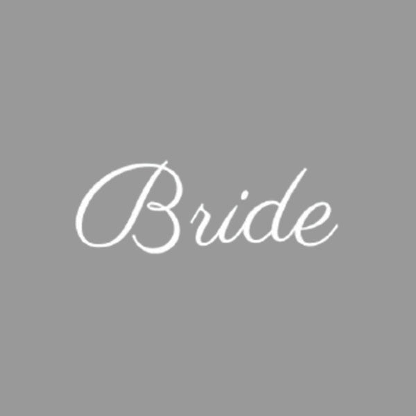 Aufkleber "Bride" zum Aufbügeln auf die Jeansjacke - Beemohr