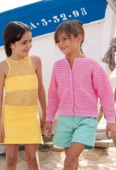 Häkeljacke für Mädchen aus Capri Wolle