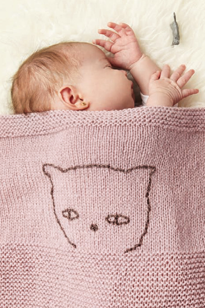 Strickanleitung: Babydecke aus CATENA Merino Fine von Katia zum selber stricken - Beemohr