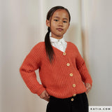 DIY stricken Strickjacke für Mädchen Cotton Merino