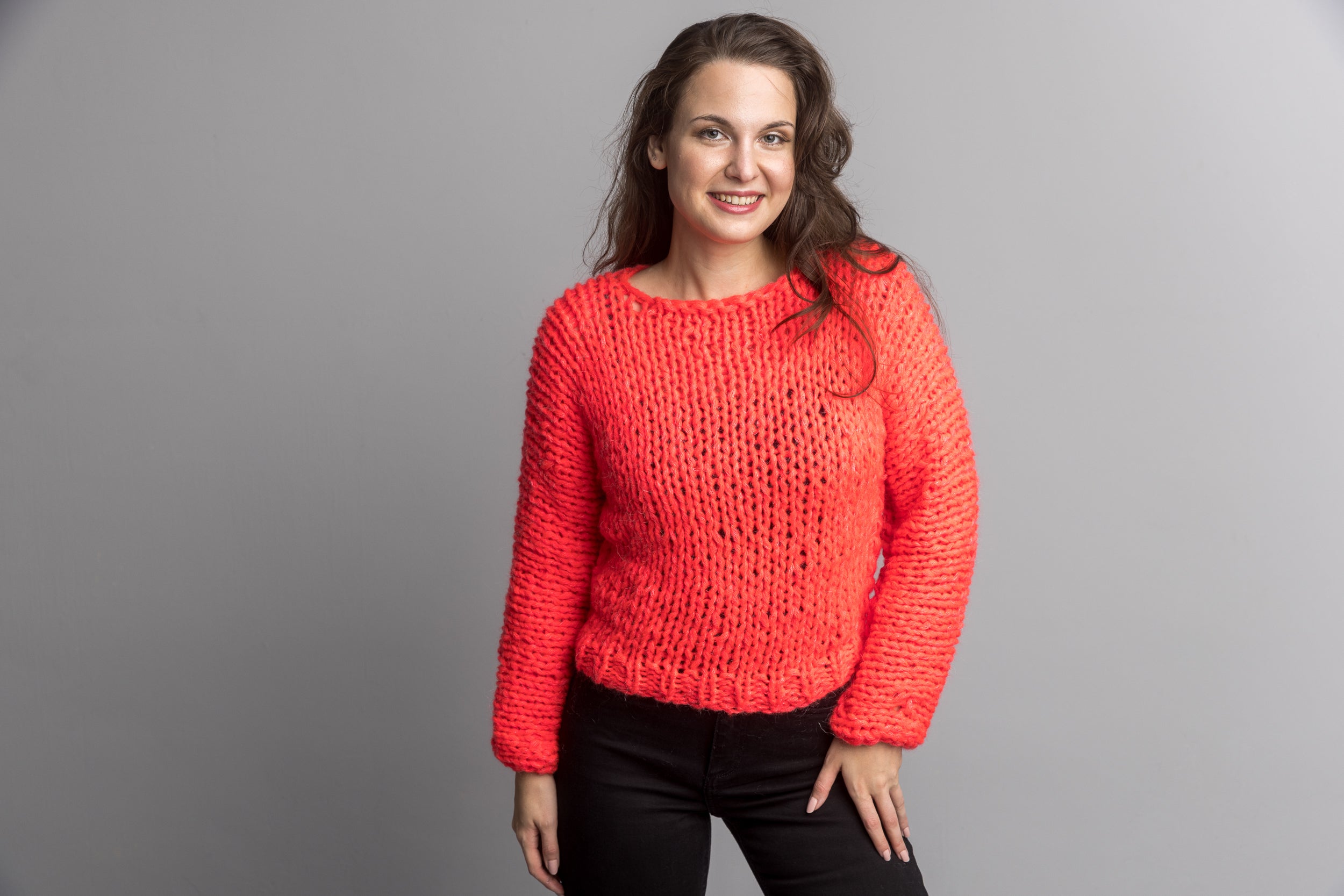 Pullover in Neonfarben zum Selberstricken - Beemohr