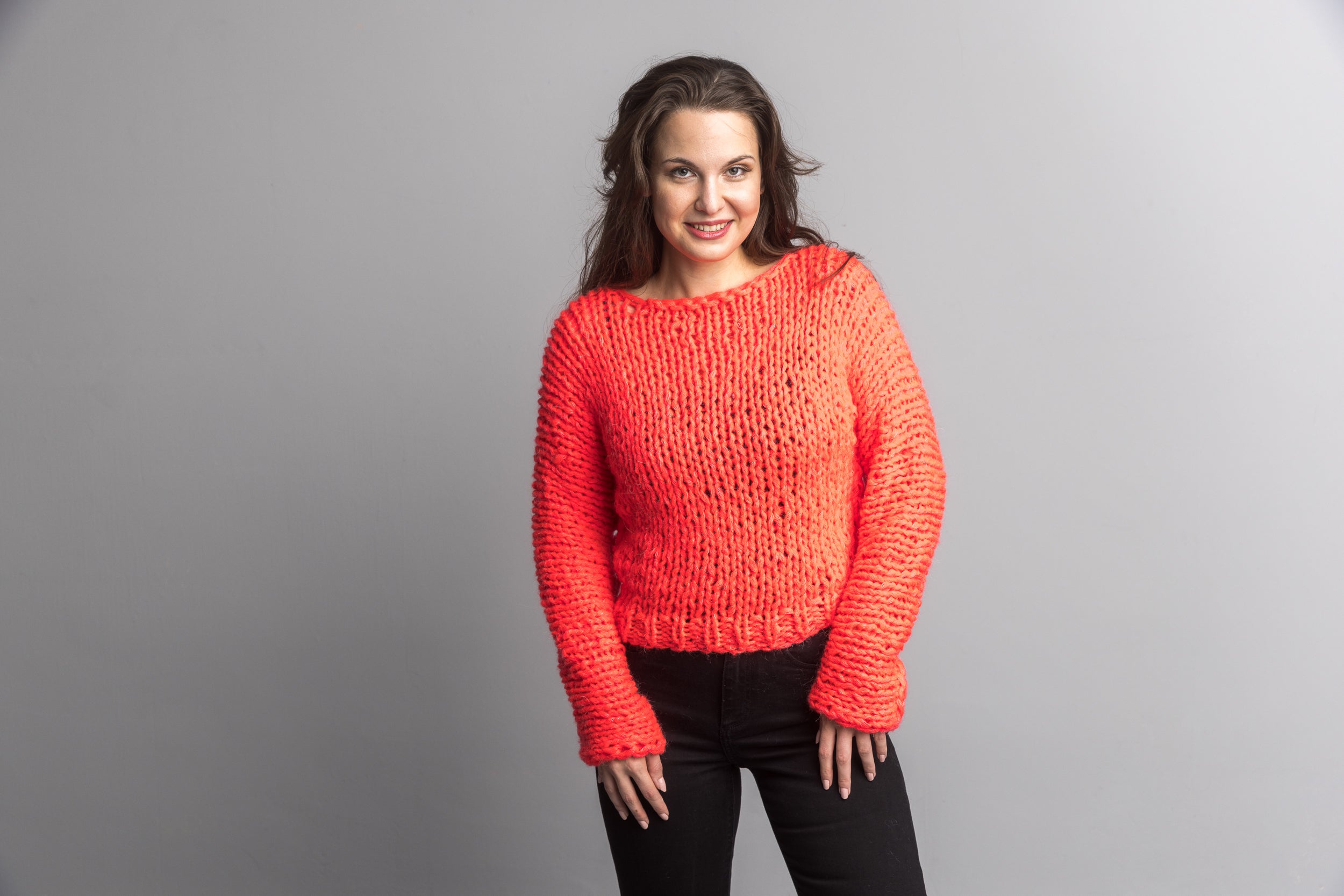 Pullover in Neonfarben zum Selberstricken - Beemohr