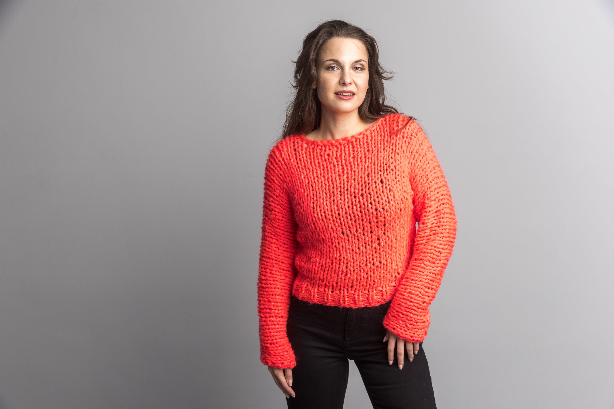 Pullover in Neonfarben zum Selberstricken - Beemohr