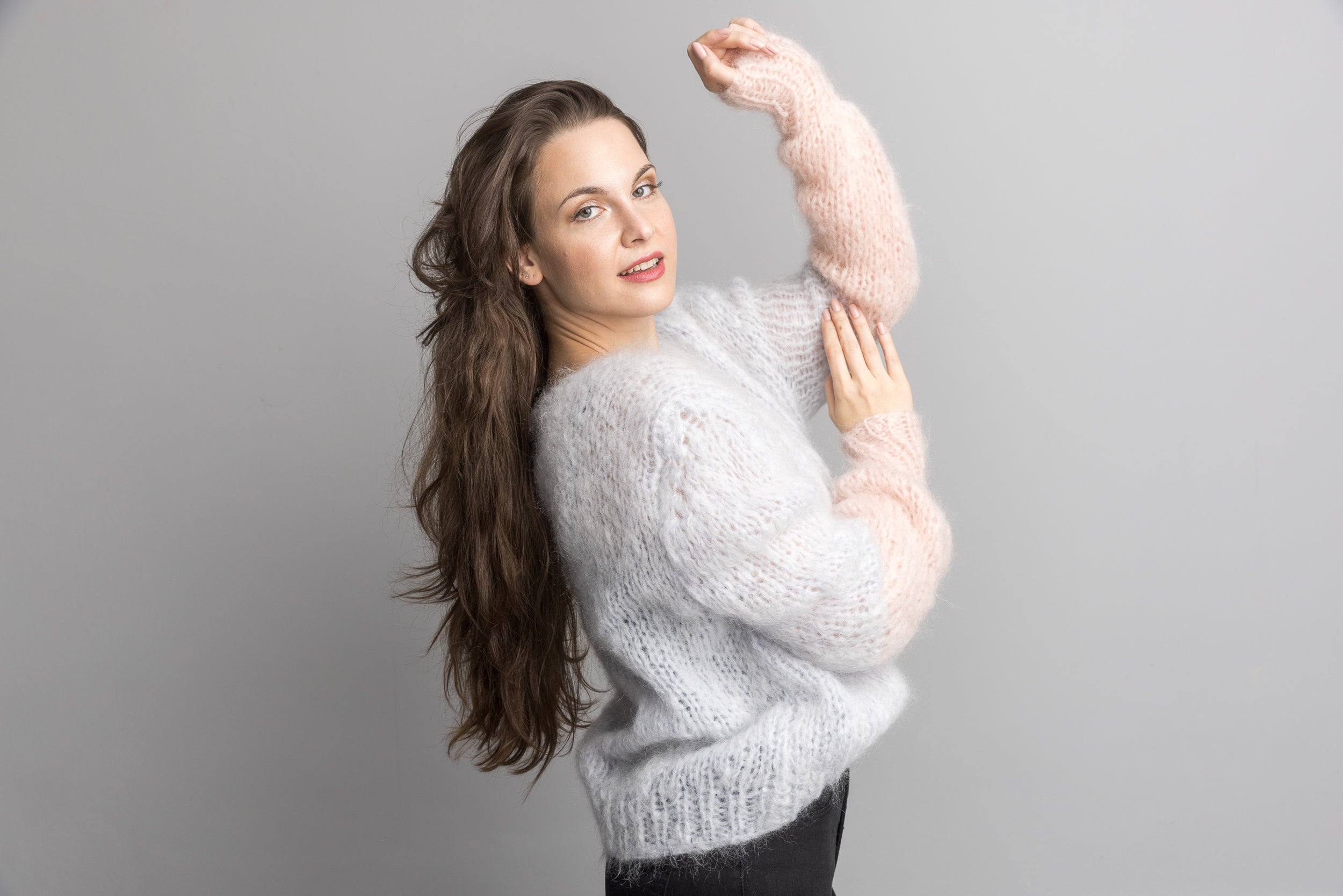 Strickanleitung Strickpullover von Beemohr aus Mohair