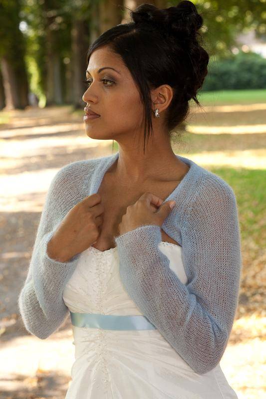 KASCHMIR Bolero zum Selberstricken für das Brautkleid oder das Abendkleid: einfach & schnell - Beemohr