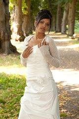 KASCHMIR Bolero zum Selberstricken für das Brautkleid oder das Abendkleid: einfach & schnell - Beemohr